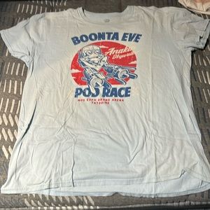 Light blue, Funko pop, Phantom Menace theme T-shirt size extra large